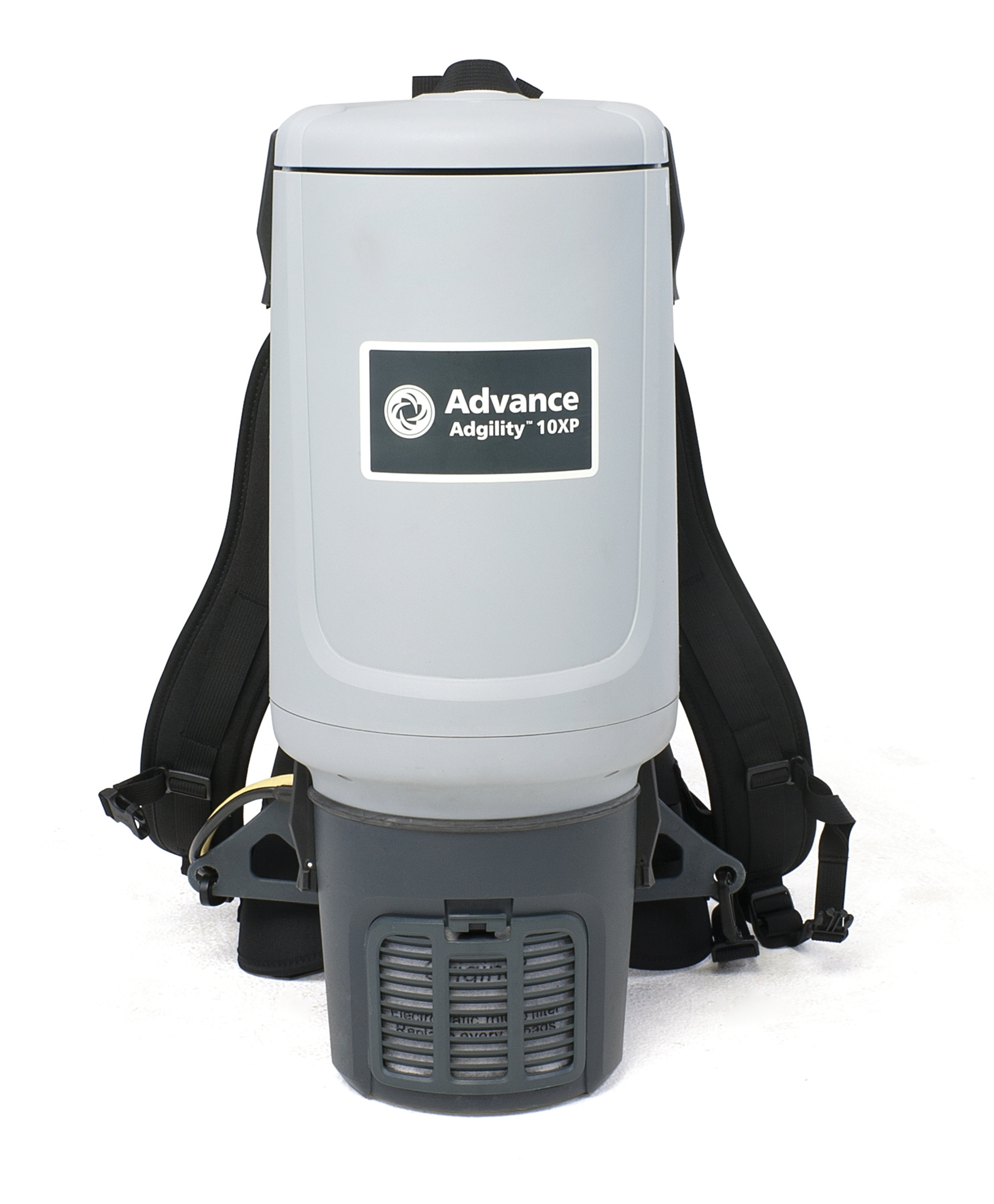 Advance Adgility 10 XP Backpack vacuum Advance, Adgility, 10, XP, Backpack, vacuum, karcher, BV, 7/1, HEPA, quiet, lightweight, windsor, commercial, harness, janitorial, professional, industrial, 