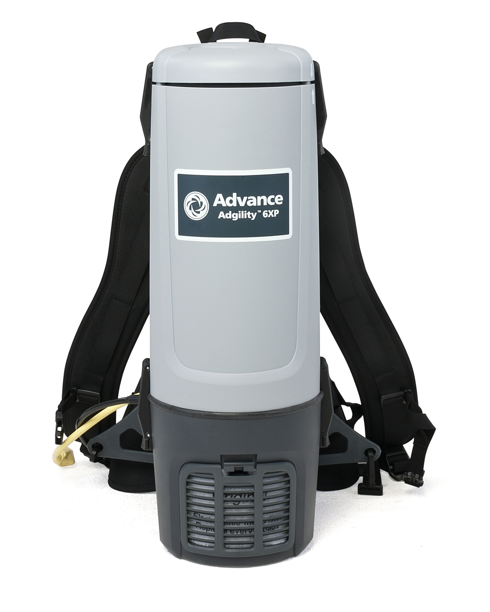 Advance Adgility 6 XP Backpack vacuum Advance, Adgility, 6, XP, Backpack, vacuum, karcher, BV, 7/1, HEPA, quiet, lightweight, windsor, commercial, harness, janitorial, professional, industrial, 