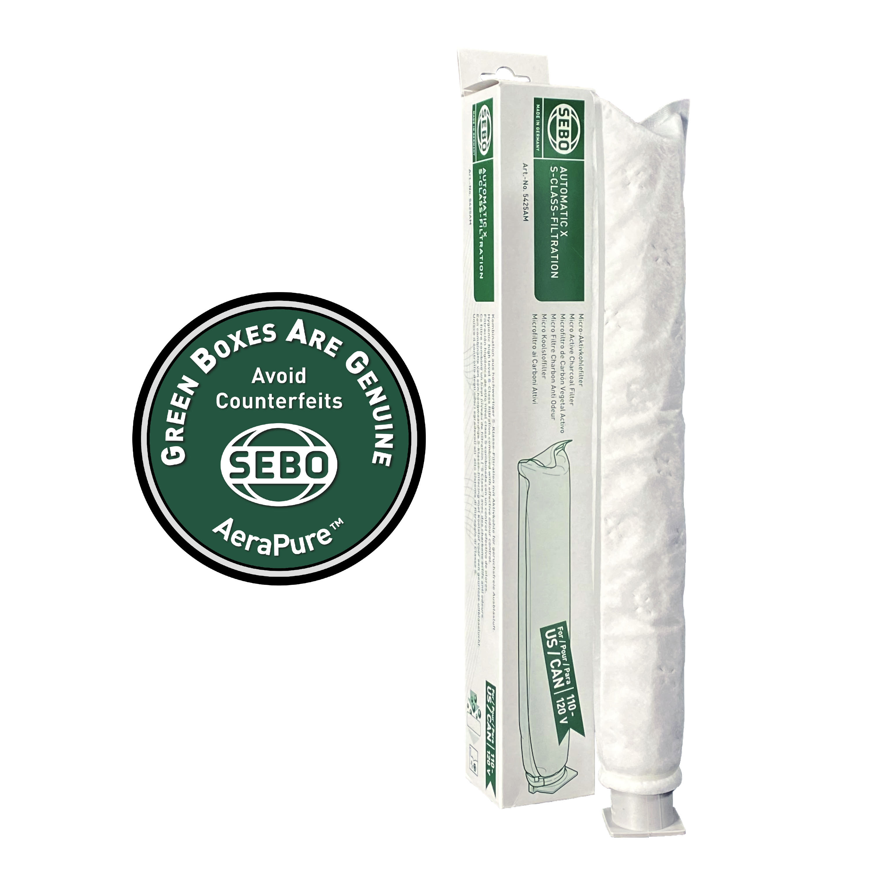 Anti-odor Charcoal Microfilter, for X, G, 300, and 350 series 