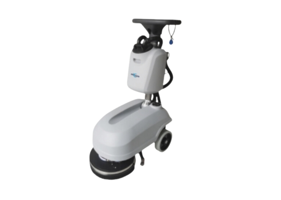 ERIClean E380C Compact Floor Scrubber E380C, E380C, ERIClean, walk-behind scrubber, floor scrubber, automatic floor scrubber, LiFePO4 floor scrubber, commercial floor cleaning machine, 15 in