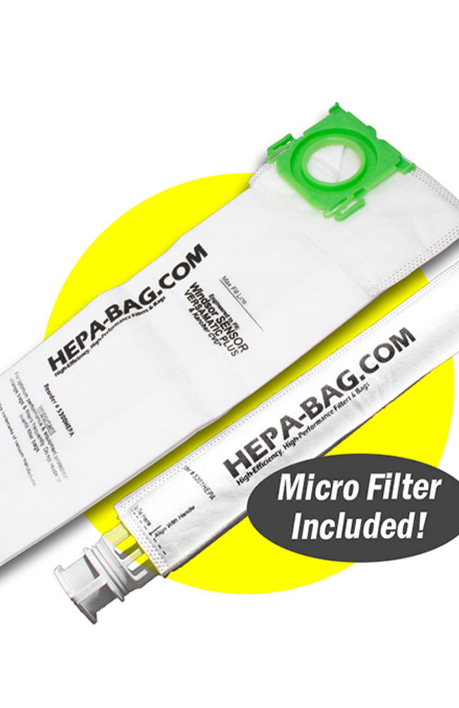 Windsor Sensor Vacuum Bags High Efficiency HEPA Type 24 Pack 