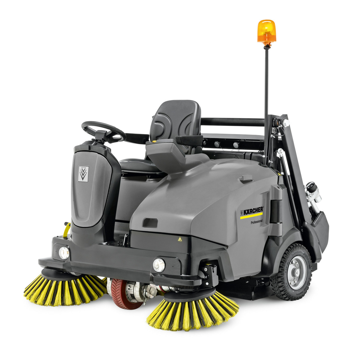 Karcher KM 125/130 R Bp Karcher, commercial, ride-on, industrial, sweeper, sweep, clean, large, area, driving, KM, 125/130 R Bp, 