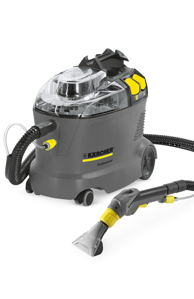 Karcher Puzzi 8/1 Karcher, puzzi, 8/1, compact, commercial, carpet, cleaner, cleaning, machines, shampooer, shampoo, rugs, carpeting, steamer, 