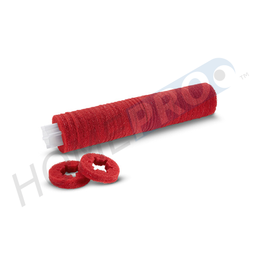Pad Red With Sleeve Karcher, Windsor, replacement pad, floor machine, cleaning accessories, dual brush, cylindrical floor machine, OEM parts