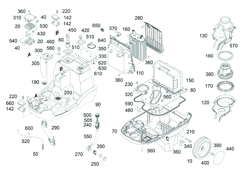 Karcher BD 38/12 C BP Chassis