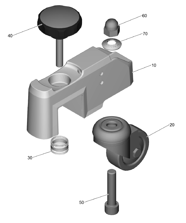 Karcher BD 50/50 Conversion Kit Support Roller