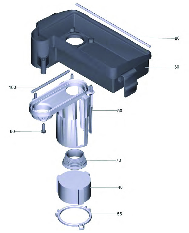 Karcher BR 45/22 Filter Housing and Float