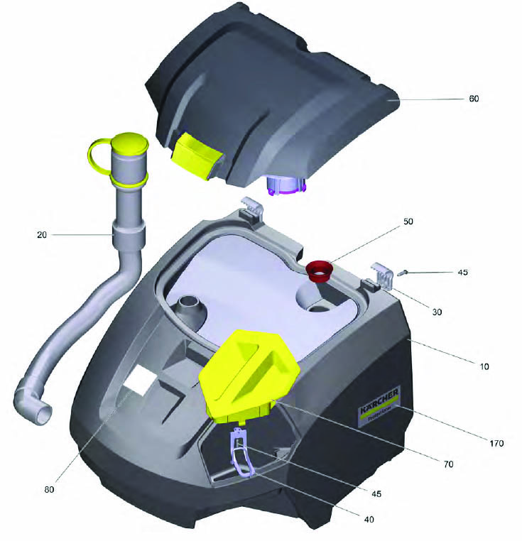 Karcher BR 45/22 Waste Water Tank