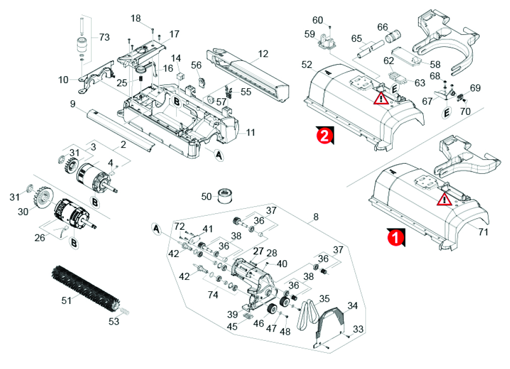 R 45 Brush Head