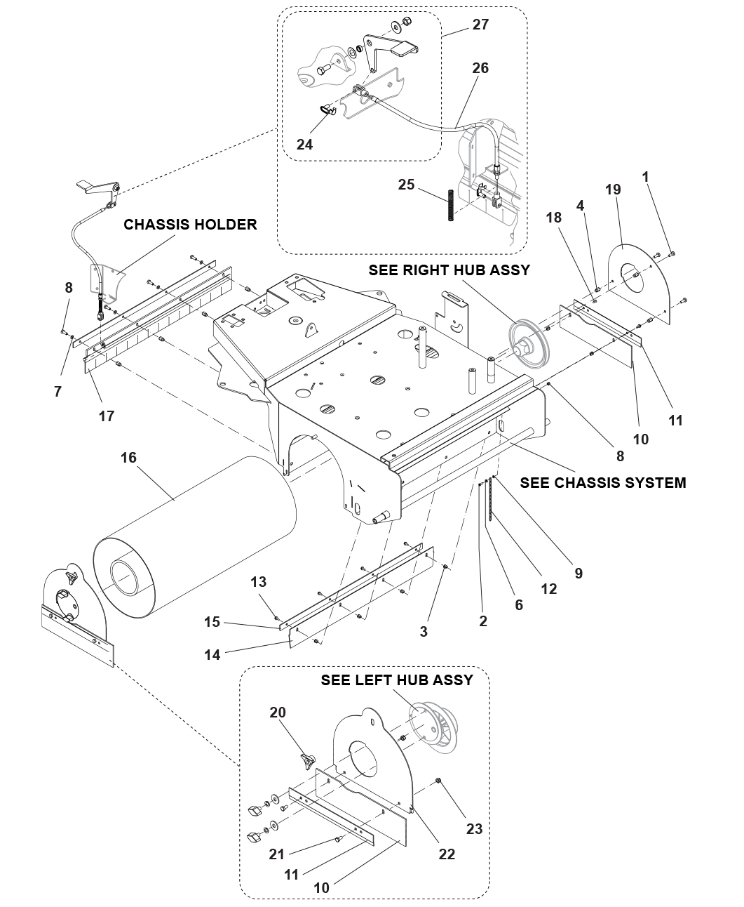 Clarke RSW 37 Main Broom Assembly