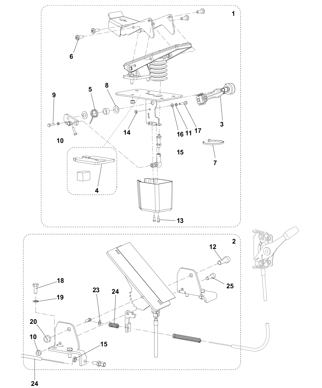 Clarke RSW 37 Pedal Assemblies