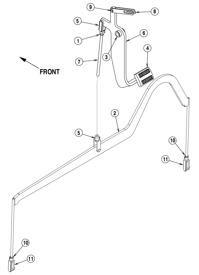 Nilfisk Retriever 4600 Brake And Yoke Assemblies