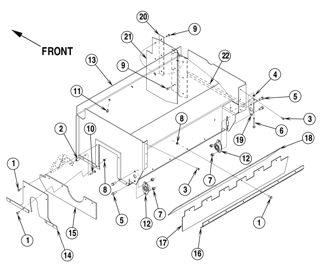 Nilfisk Retriever 4600 Main Broom System (Scroll Assembly)
