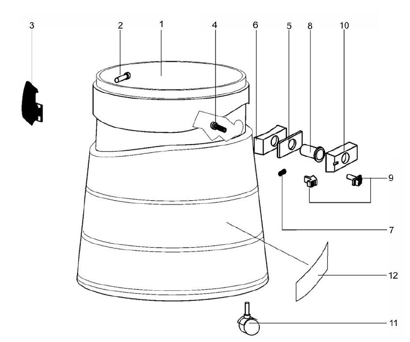 Windsor Karcher Titan Wet/Dry Vacuum Tank