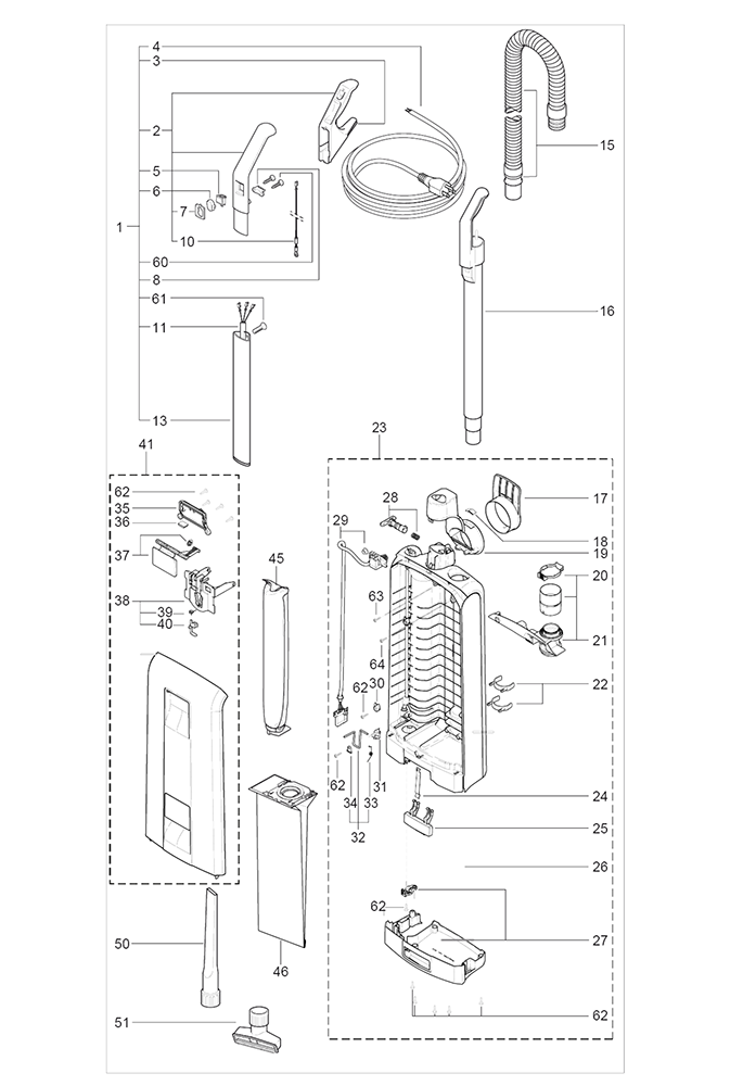 Windsor Karcher Sensor S (after 2020) Bag Housing